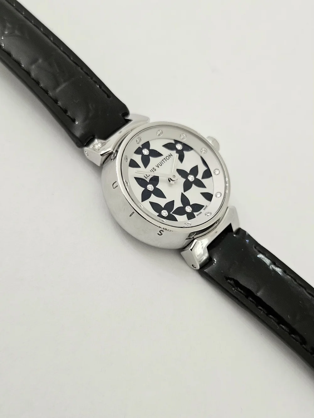 Louis Vuitton Tambour Lovely Diamonds Watch - Black & White